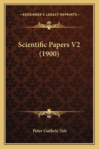 Scientific Papers V2 (1900)