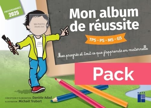 Pack de 10 - Mon album de réussite cycle 1 - Programmes 2025
