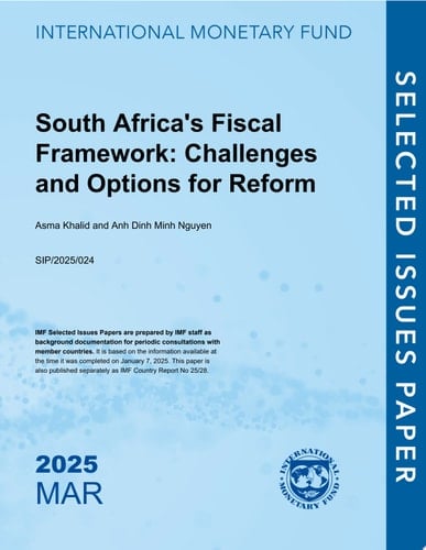 South Africa's Fiscal Framework Challenges and Options for Reform