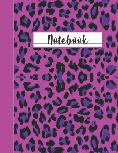 Notebook: Leopard Animal Print Composition Notebook for ... Draw and Write Journal 110 Pages Large 8.5 x 11 (Lined Paper Notebook)