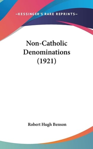 Non-Catholic Denominations (1921)