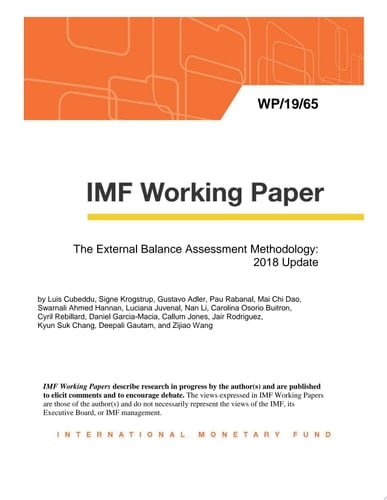 The External Balance Assessment Methodology: 2018 Update