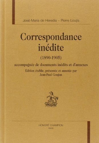 Correspondance inédite - 1890-1905