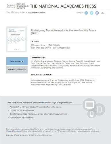 Redesigning Transit Networks for the New Mobility Future