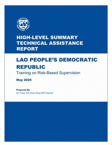 Lao, People's Democratic Republic Training on Risk-Based Supervision