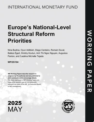 Europe’s National-Level Structural Reform Priorities