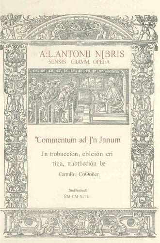 Comentario al poema "In Ianvm" de Pedro Mártir de Anglería. Edición crítica de Carmen Codoñer