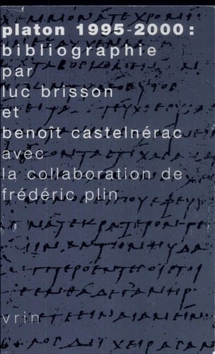 Platon, 1995-2000 bibliographie