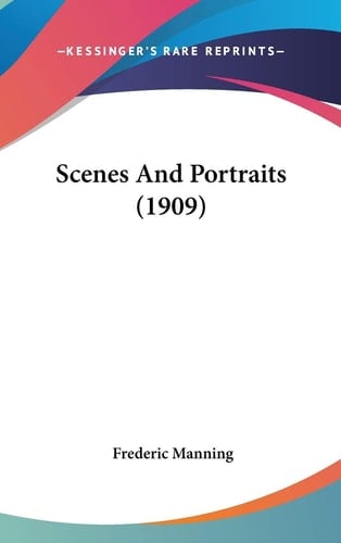 Scenes And Portraits (1909)