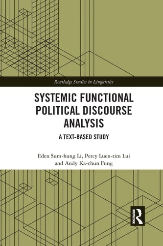 Systemic Functional Political Discourse Analysis A Text-Based Study