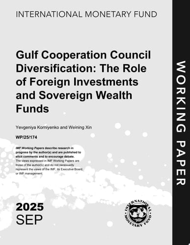Gulf Cooperation Council Diversification The Role of Foreign Investments and Sovereign Wealth Funds