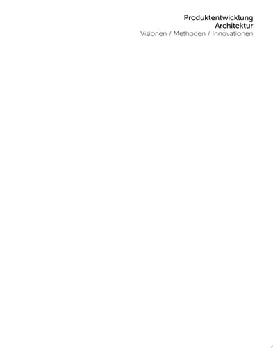 Produktentwicklung Architektur