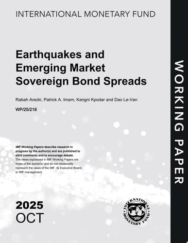 Earthquakes and Emerging Market Sovereign Bond Spreads