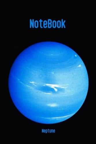 Notebook with space theme