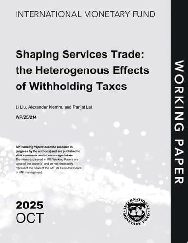 Shaping Services Trade The Heterogenous Effects of Withholding Taxes