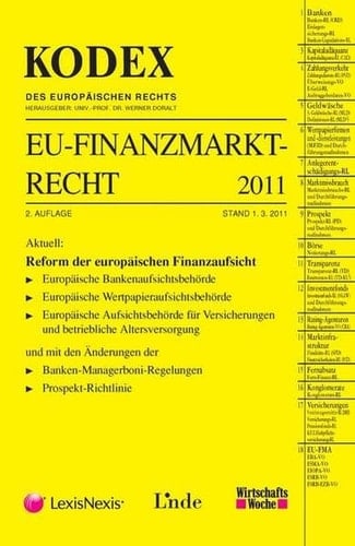 KODEX EU-Finanzmarktrecht 2011