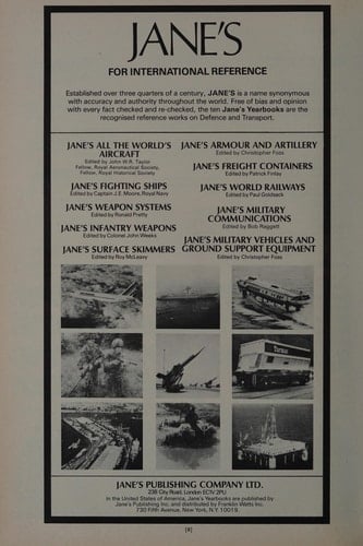 Jane's Surface Skimmers, 1981