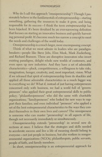 Omnipreneurship An Organized Approach to Living a Life of Meaning