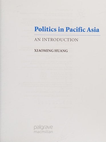 Politics in Pacific Asia: An Introduction (Comparative Government and Politics)