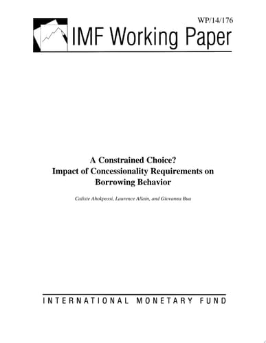 A Constrained Choice? Impact of Concessionality Requirements on Borrowing Behavior