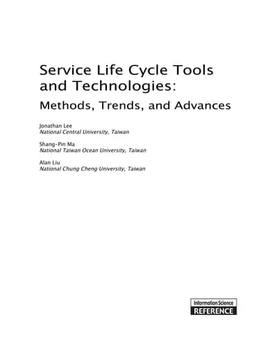 Service Life Cycle Tools and Technologies Methods, Trends, and Advances