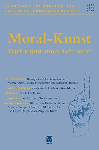 Moral-Kunst darf Kunst moralisch sein?