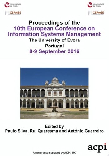 10th European Conference on Information Systems Management ECISM 2016