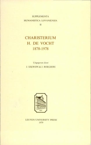 Charisterium H. de Vocht 1878-1978