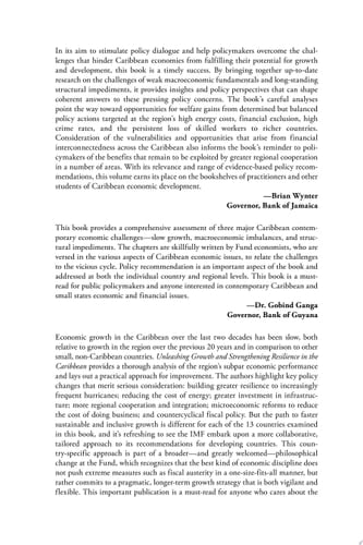 Unleashing Growth and Strengthening Resilience in the Caribbean