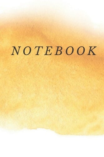 Notebook: Gold Colored Notebook
