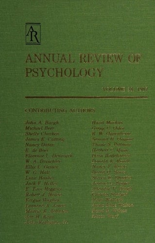 Annual Review of Psychology 1987