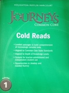 Houghton Mifflin Harcourt Journeys Common Core Cold Reads, Grade 1