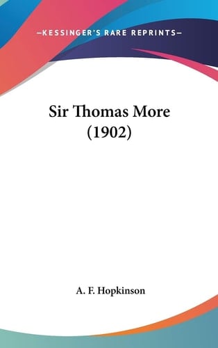 Sir Thomas More (1902)