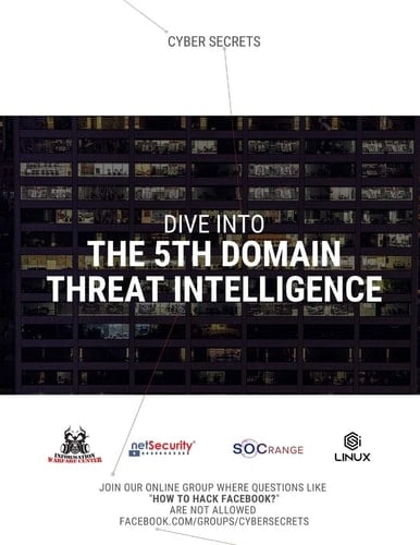 Cyber Intelligence Report: 2020 Quarter 1 Dive Into the 5th Domain: Threat Intelligence