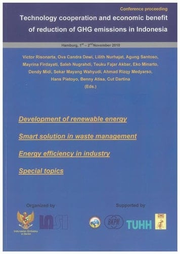 Technology Cooperation and Economic Benefit of Reduction of GHG Emissions in Indonesia
