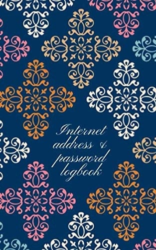 Internet address & password logbook: Internet Password Logbook, Alphabetical password book, 5x8