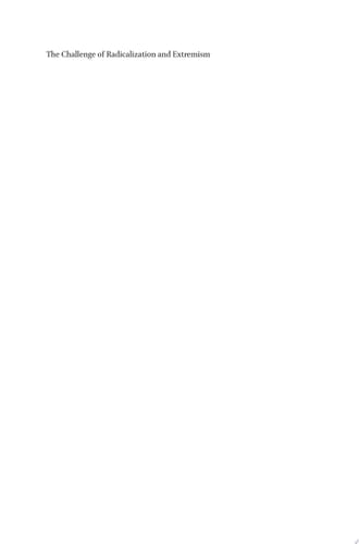 The Challenge of Radicalization and Extremism Integrating Research on Education and Citizenship in the Context of Migration