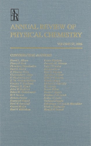 Annual Review of Physical Chemistry