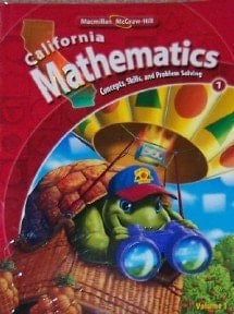 California Mathematics Concepts, Skills, and Problem Solving. Grade 1