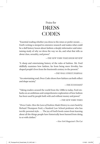 Dress Codes How the Laws of Fashion Made History