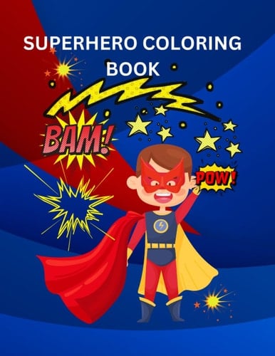 SUPERHERO COLORING BOOK