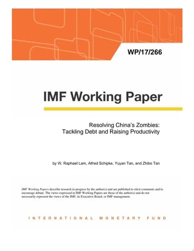 Resolving China's Zombies: Tackling Debt and Raising Productivity