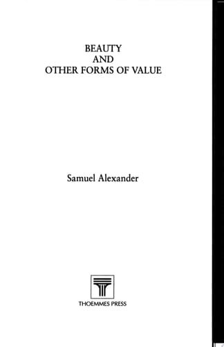 Collected Works Of Samuel Alexander