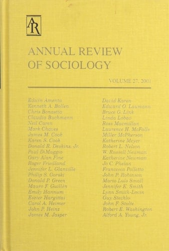 Annual Review of Sociology