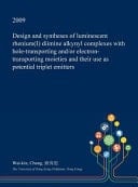 Design and Syntheses of Luminescent Rhenium(i) Diimine Alkynyl Complexes with Hole-Transporting And/or Electron-Transporting Moieties and Their Use As Potential Triplet Emitters