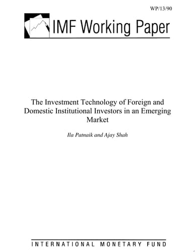 The Investment Technology of Foreign and Domestic Institutional Investors in an Emerging Market
