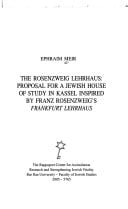 Rosenzweig Lehrhaus : Proposal for a Jewish House of Study in Kassel Inspired by Franz Rosenzweig's Frankfurt Lehrhaus
