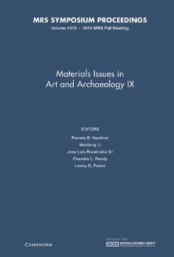 Materials Issues in Art and Archaeology IX: Volume 1319