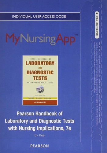 MyNursingApp--Access Card for Pearson's Handbook of Laboratory and Diagnostic Tests