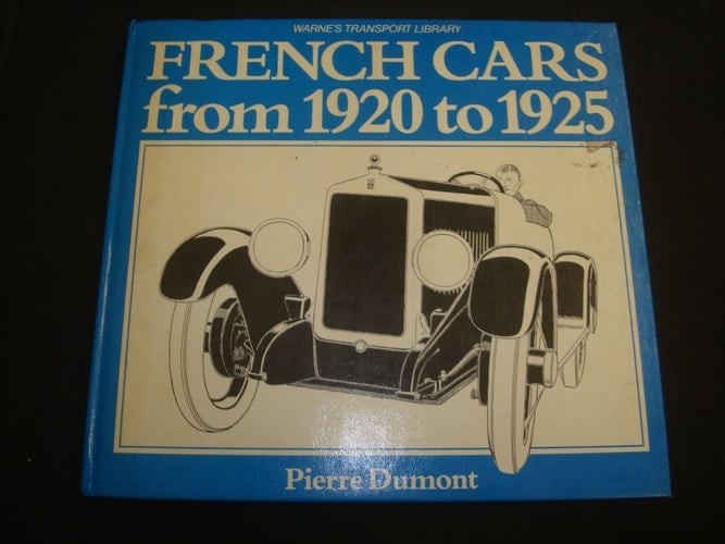 French Cars from 1920 to 1925